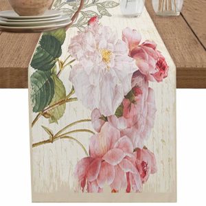 Chemin de Table Fleuri Roses