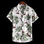 Chemise A Fleur Homme Design Simple Autruche