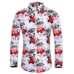 Chemise A Fleur Homme Longue Epuré