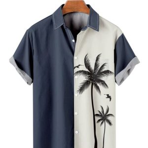 Chemise A Fleur Homme Palmier Epuré
