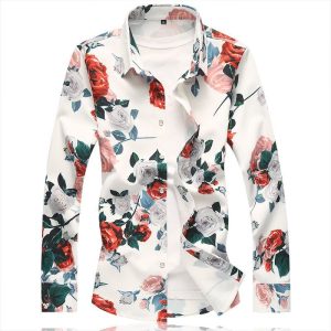 Chemise a Fleur Homme Rose Design