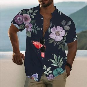 Chemise a Fleur Homme Style Urbain