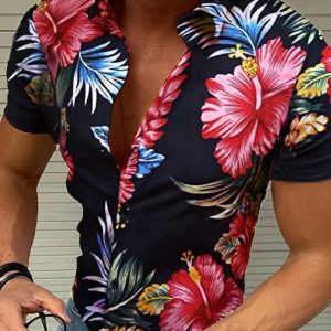 Chemise A Fleurs Pour Homme