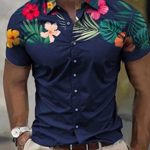 Chemise A Petite Fleur Homme