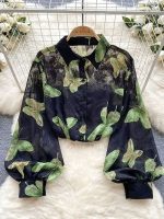 chemise en coton a fleur femme