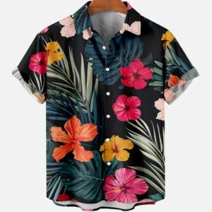 Chemise Homme Fleurie Hibiscus