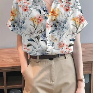 Chemise Imprimé Fleuri Femme
