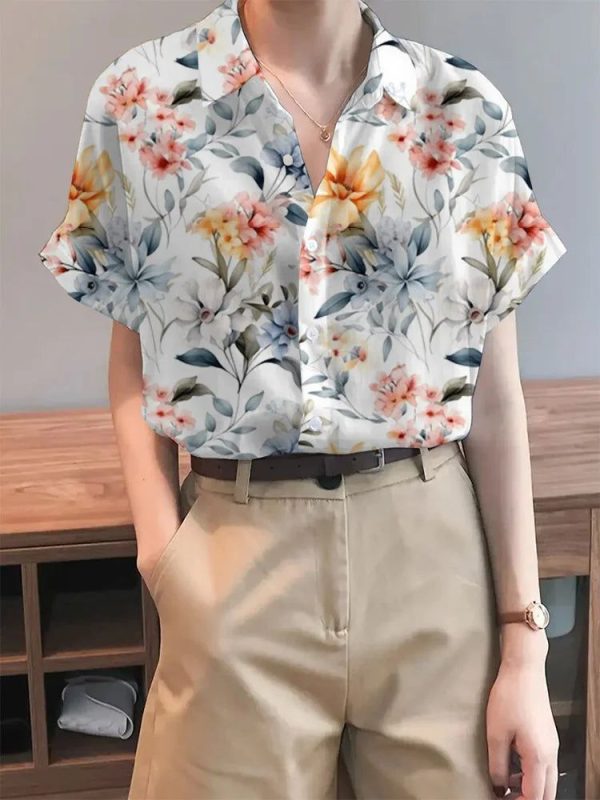 Chemise Imprimé Fleuri Femme