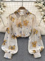 chemise légère à fleurs
