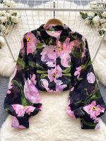 chemise trendy a fleur femme