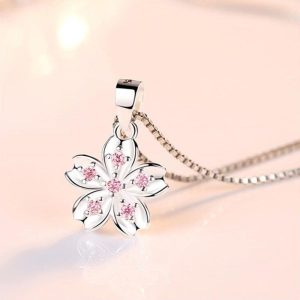Collier Fleur Argent