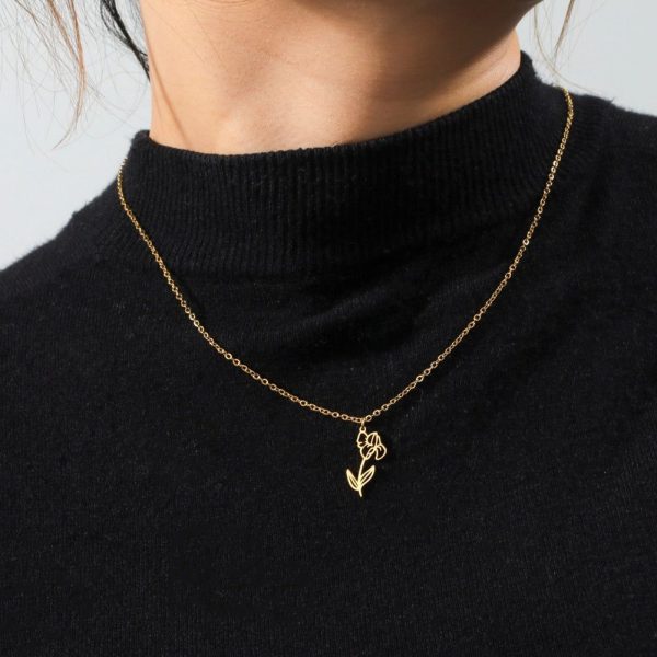 Collier Fleur Minimaliste