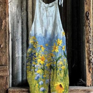 combinaison fleurie marguerite