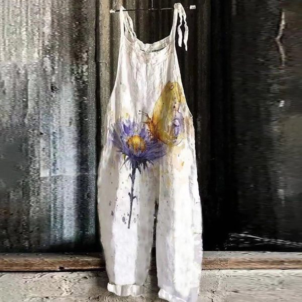 Combinaison Fleurie Peinture Abstraite