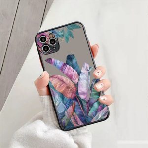 Coque Fleur Feuille De Palmier Coloré