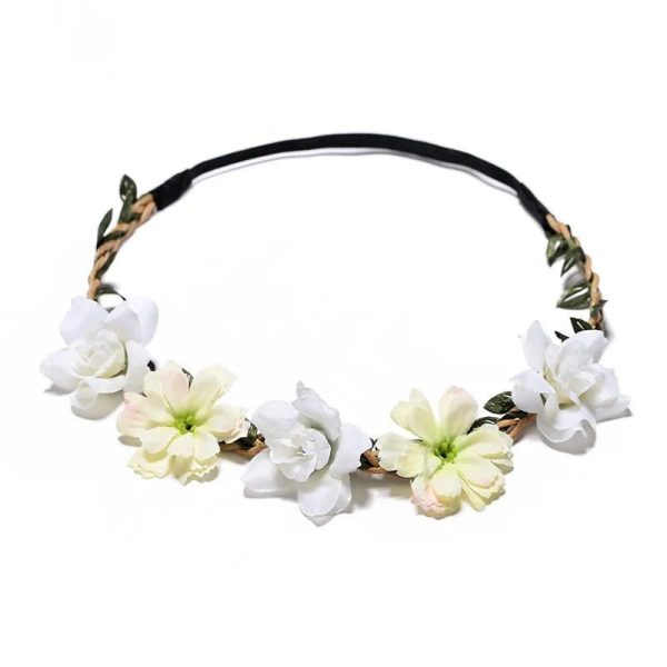 Couronne De Fleurs Blanc Ciel