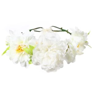 Couronne De Fleurs Blanc-Jaune