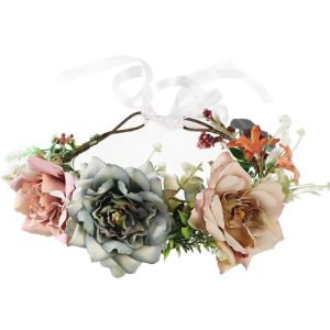 Couronne De Fleurs Blanc Nature