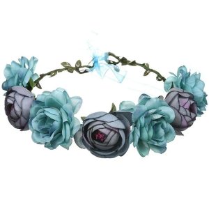 Couronne De Fleurs Bleu Multiples Mariage
