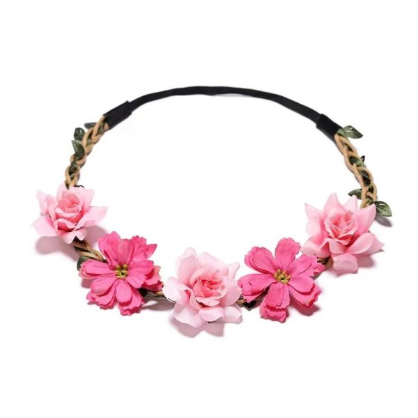 Couronne De Fleurs Mariage Rose-Rouge