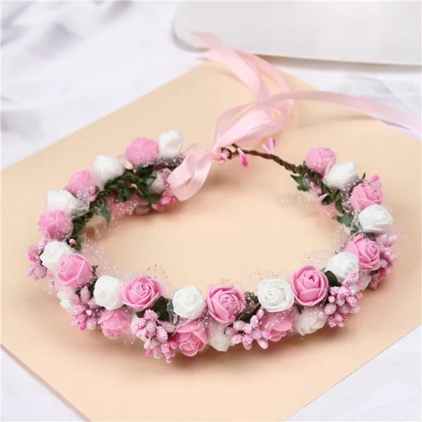 Couronne De Fleurs Rose