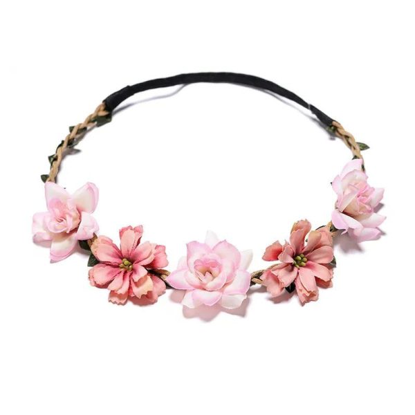 Couronne De Fleurs Rose Design Multiple