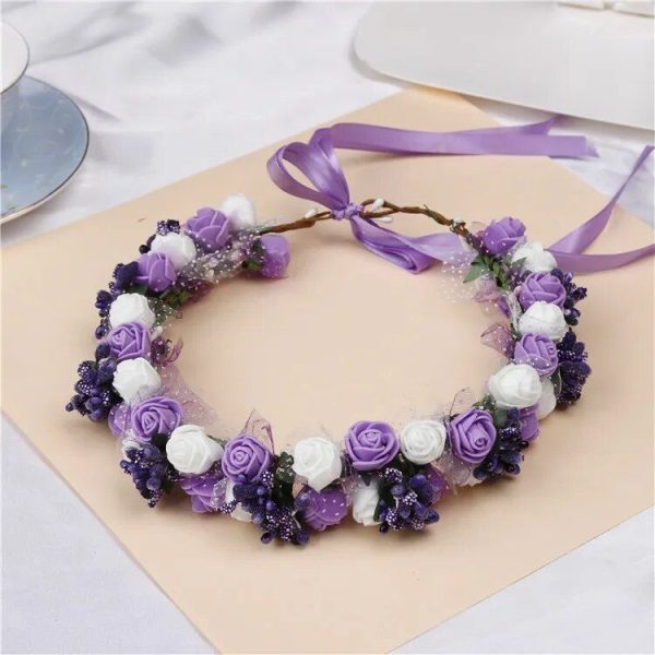 Couronne De Fleurs Violet Design