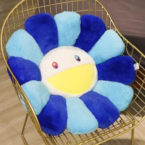 Coussin Fleur Bleu