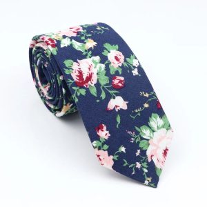 Cravate Fleurie Epuré Design