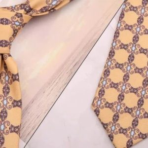 Cravate Fleurie Mariage Jaune