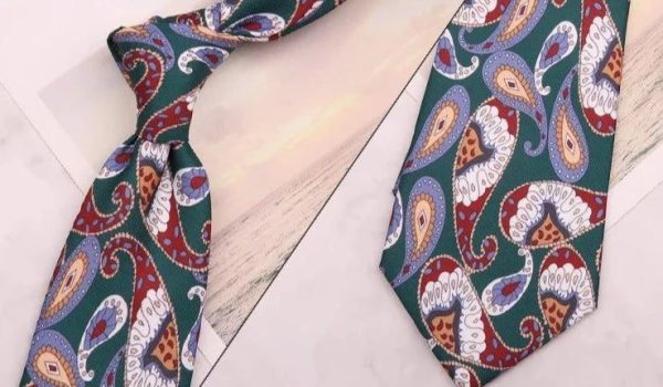 Cravate Fleurie Mariage Verte