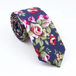 Cravate Fleurie Multicolore Design