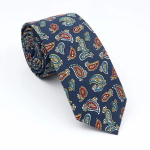 Cravate Fleurie Noir Minimaliste