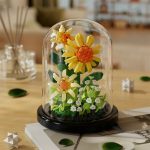 jardin miniature fleur sous cloche