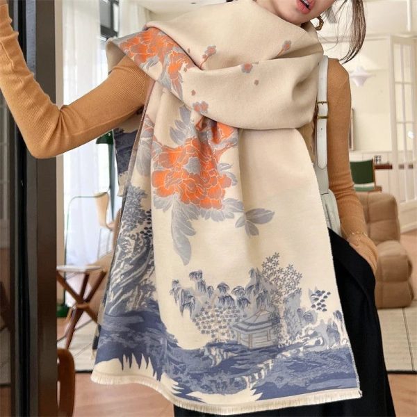 Echarpe Fleurie Réaliste