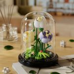 bloc de construction fleur sous cloche