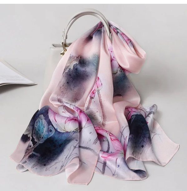 Foulard Fleuri Flamant
