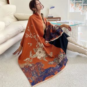 Foulard Fleuri Rétro