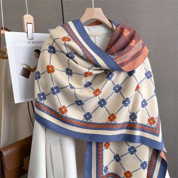 Foulard Fleuri Vintage