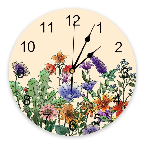 Horloge Fleurie Mélange Floral