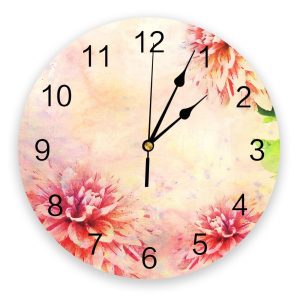 Horloge Fleurie Moderne Coloré