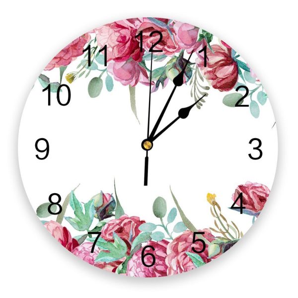 Horloge Fleurie Moderne Design
