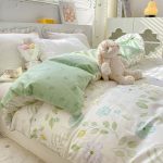housse de couette en coton fleurie pour enfant
