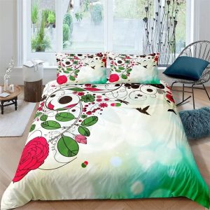 Housse De Couette Fleurie Cartoon Multicolore