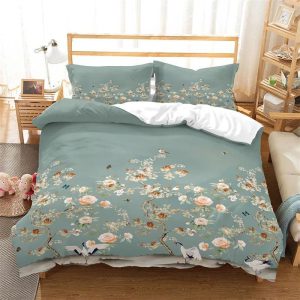 Housse De Couette Fleurie Minimaliste