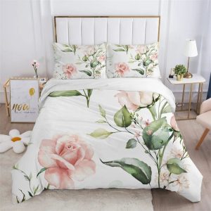 Housse De Couette Fleurie Rose Classe