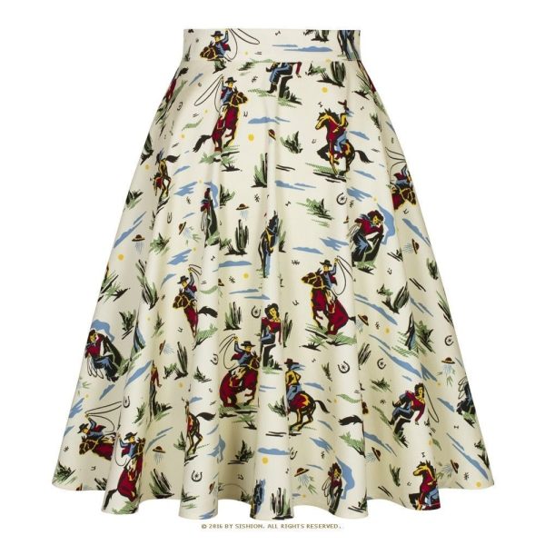 Jupe Fleurie Cowboy
