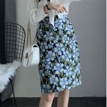 Jupe Fleurie Fleur Bleue