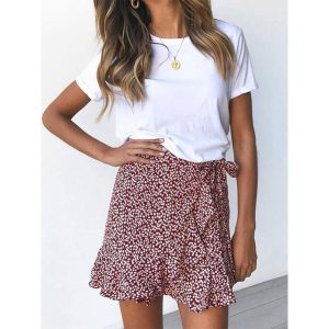 Jupe Fleurie Minimaliste