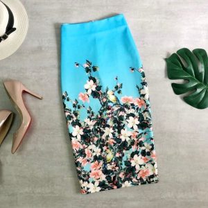 Jupe fleurie Minimaliste 3D